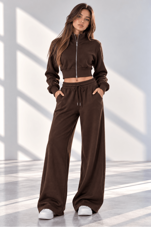 İkili Takım Selanik Yaka Crop 0372