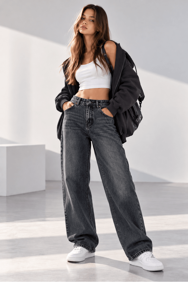 Pantolon Jean Cep Kısmı Yıldız Taşlı Skater Kalıp 414 02